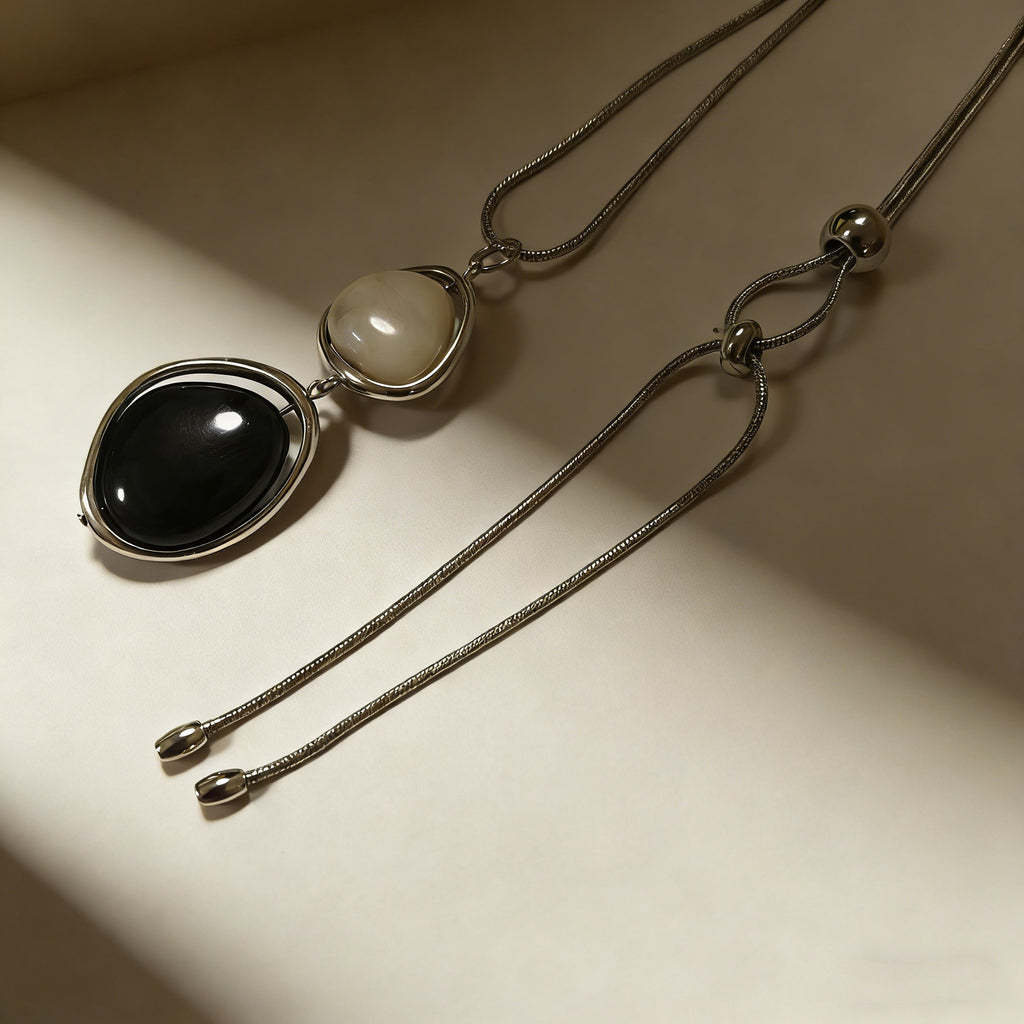Han Jian Decorative Round Bead Pull-String Simple All-Match Sweater Chain