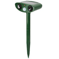 1Pc Solar Ultrasonic Animal Repeller PIR Motion Sensor Animal Repellent Chaser IPX4 Waterproof For Farm Garden Yard To Drive Raccoon Squirrel Rat Skunk Rabbit Mole Dog Cat Snake
