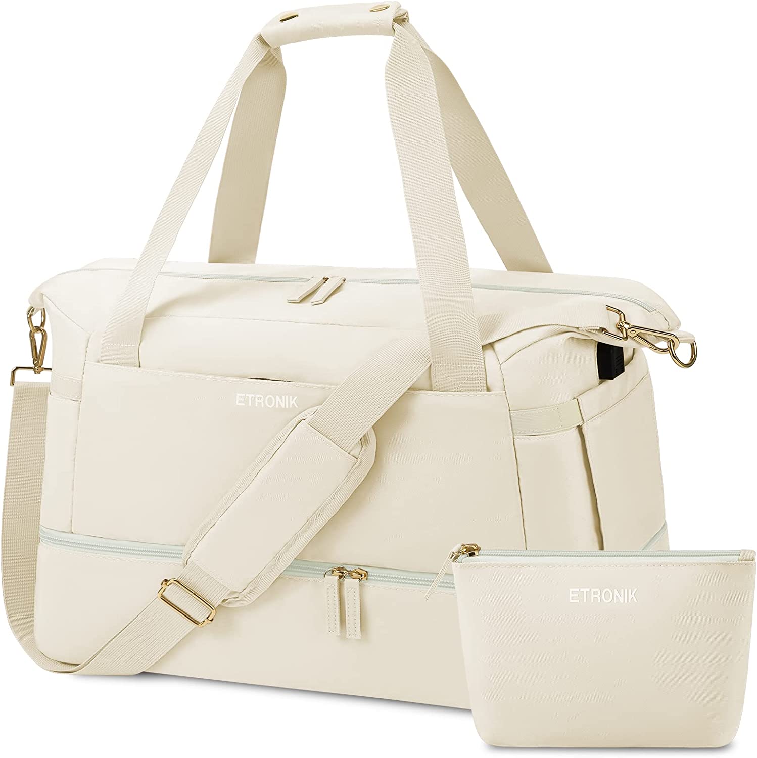 Fitness Bag, Travel Bag, Sports Luggage Bag With USB Charging Port